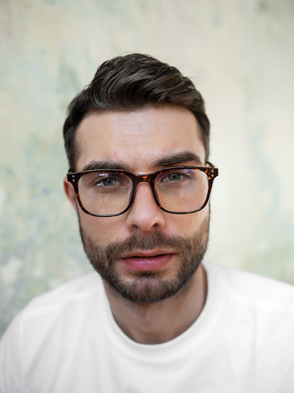 VEYREY VeyRey Modra očala za blokiranje svetlobe kvadratna Evelin rjava