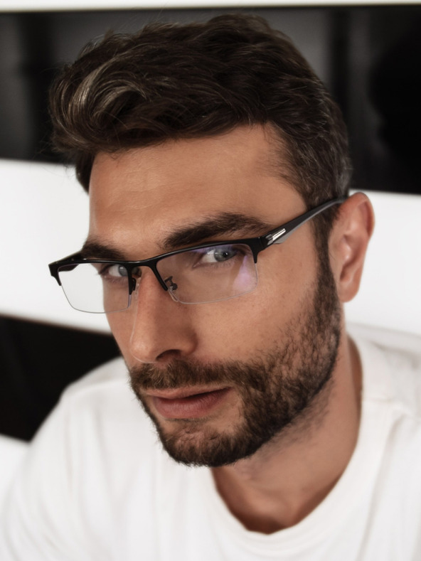 VEYREY VeyRey Očala za blokiranje modre svetlobe Square Sture Black