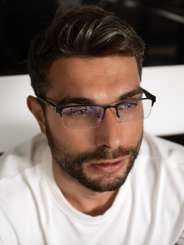 VEYREY VeyRey Očala za blokiranje modre svetlobe Square Sture Black