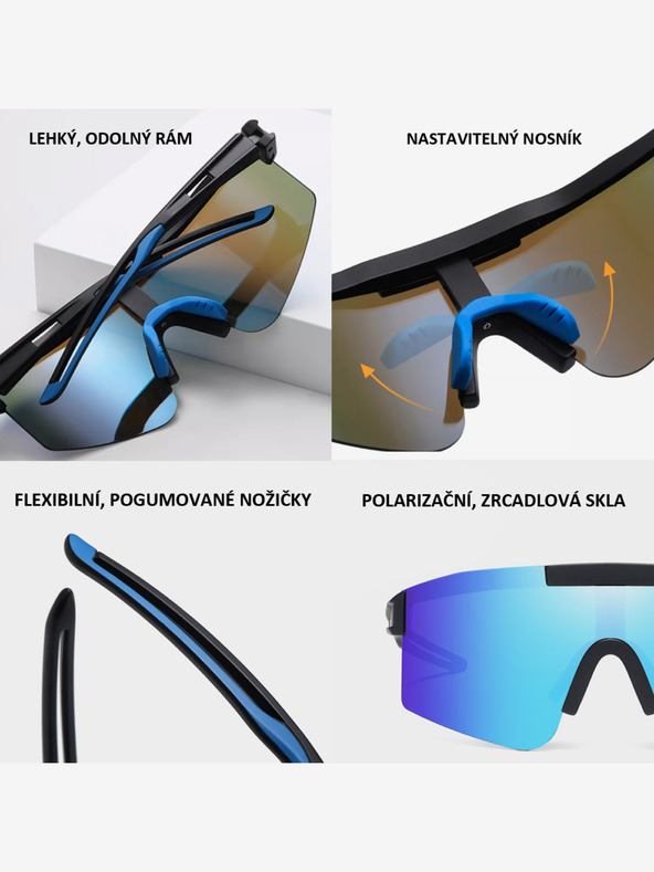 VEYREY Oranžna polarizirana športna sončna očala VeyRey Tarik