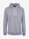 Ombre Clothing Siva moška osnovna jopa s kapuco Ombre oblačila