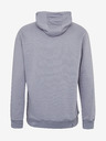 Ombre Clothing Siva moška osnovna jopa s kapuco Ombre oblačila