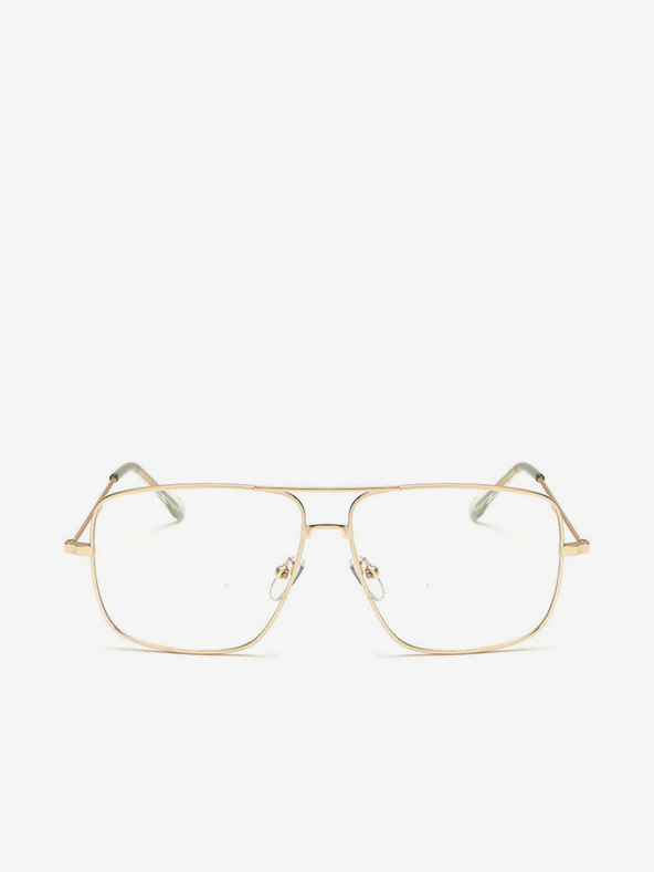 VEYREY Očala Edge s prozornimi stekli v zlati barvi VeyRey Miles