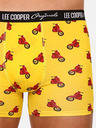 Lee Cooper Komplet petih moških vzorčastih boksaric v rumeni, črni in modri barvi Lee Cooper