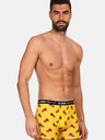 Lee Cooper Komplet petih moških vzorčastih boksaric v rumeni, črni in modri barvi Lee Cooper