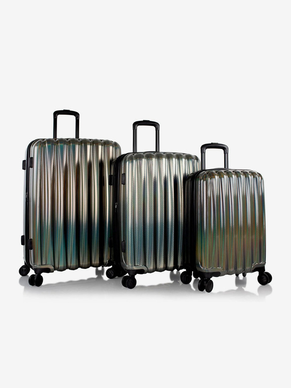 Heys Komplet treh potovalnih kovčkov v temno sivi barvi Heys Astro S,M,L