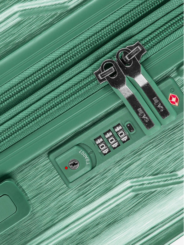 Heys Komplet treh potovalnih kovčkov v zeleni barvi Heys Xtrak S,M,L