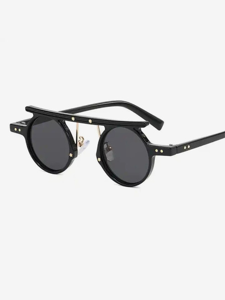 VEYREY Črna sončna očala VeyRey Steampunk Punnyostion unisex