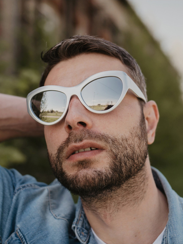 VEYREY Srebrna unisex športna sončna očala VeyRey Gimphrailius