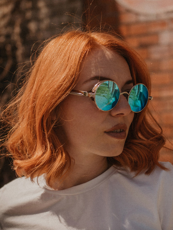 VEYREY Srebrna unisex sončna očala VeyRey Emphunnyial