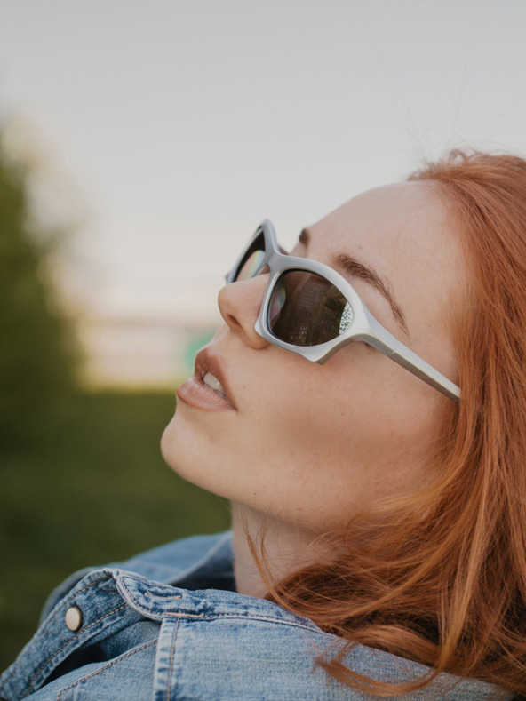 VEYREY Bela unisex sončna očala VeyRey Narel