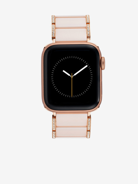 Anne Klein Pasek za uro Apple Watch s svetlo rožnatimi kristali Anne Klein