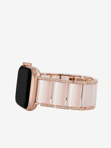 Anne Klein Pasek za uro Apple Watch s svetlo rožnatimi kristali Anne Klein