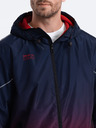 Ombre Clothing Rdeče-modra moška športna jakna znamke Ombre Clothing