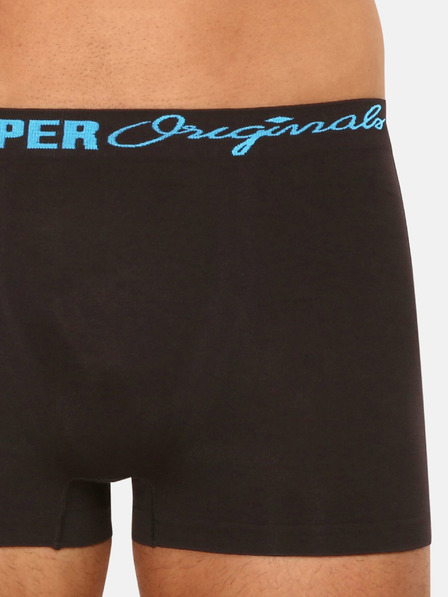 Lee Cooper Komplet petih parov moških črnih boksaric Lee Cooper
