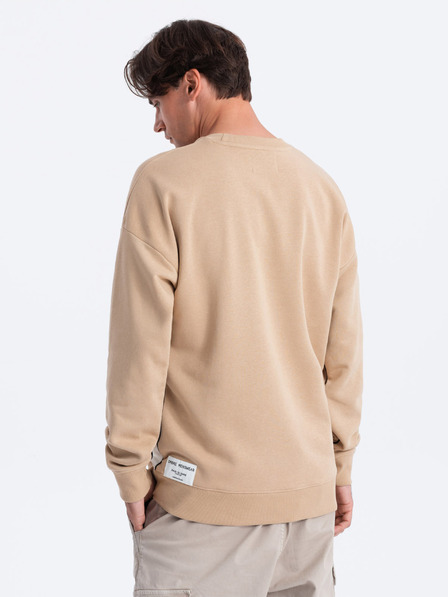 Ombre Clothing Bela in bež moška jopa Ombre Clothing
