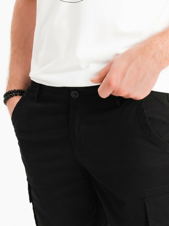 Ombre Clothing Črne moške kratke hlače Ombre Clothing