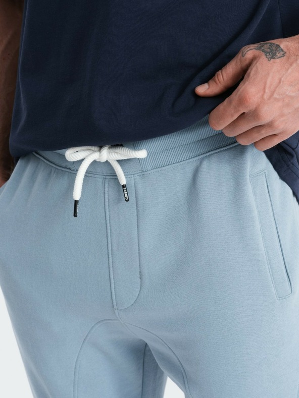 Ombre Clothing Modre moške trenirke jogger Ombre Clothing