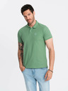 Ombre Clothing Zelena moška osnovna polo majica Ombre Clothing