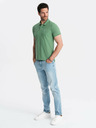 Ombre Clothing Zelena moška osnovna polo majica Ombre Clothing