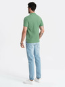 Ombre Clothing Zelena moška osnovna polo majica Ombre Clothing