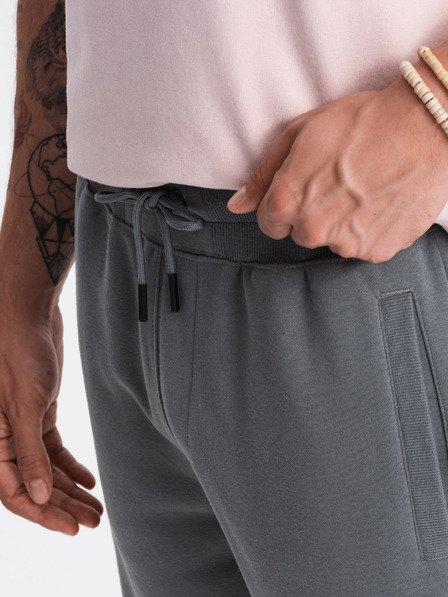 Ombre Clothing Sive moške osnovne športne hlače Ombre Clothing