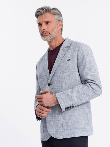 Ombre Clothing Svetlo modra moška jopica Ombre Clothing