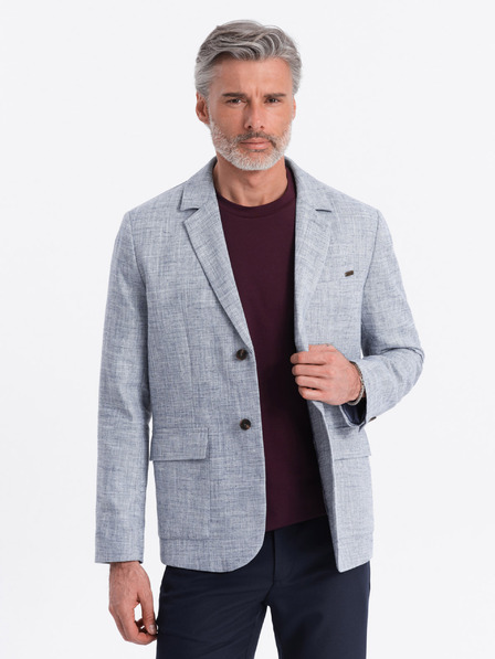 Ombre Clothing Svetlo modra moška jopica Ombre Clothing
