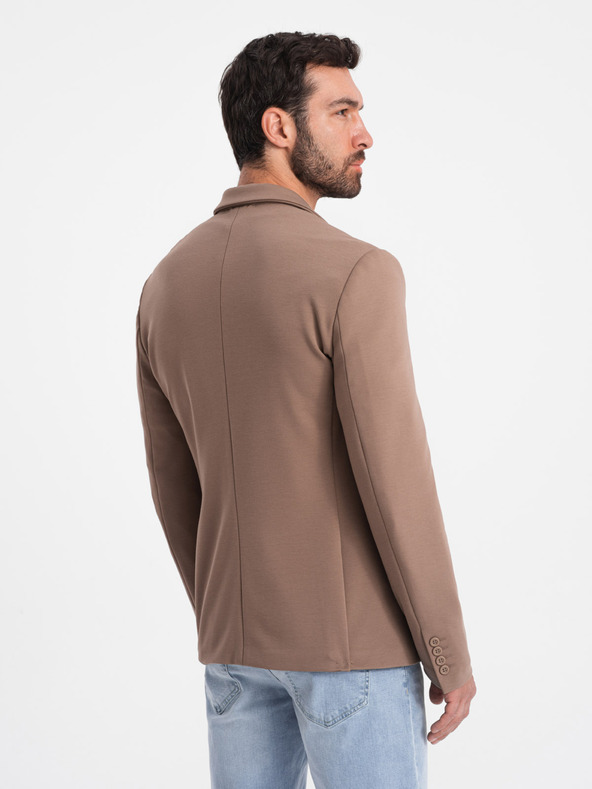 Ombre Clothing Bež moški suknjič z žepi Ombre Clothing