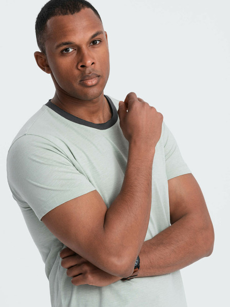 Ombre Clothing Siva moška majica Ombre oblačila