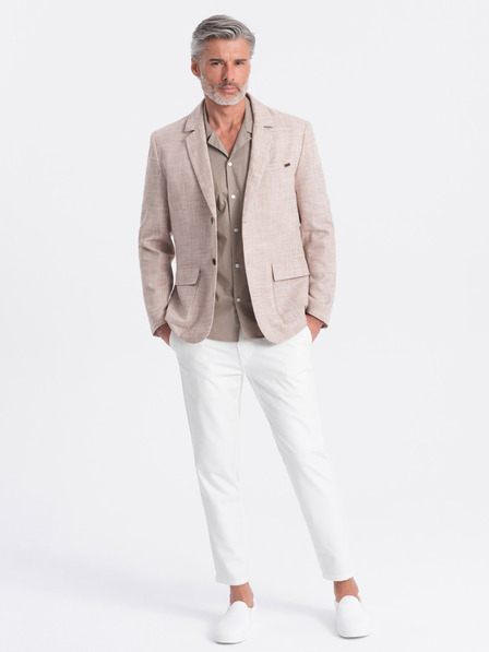 Ombre Clothing Bež moški suknjič Ombre Clothing