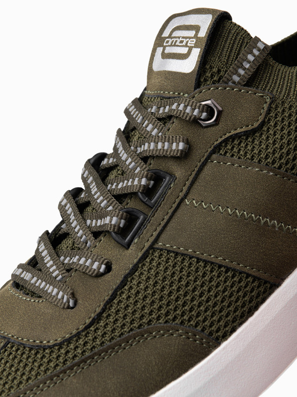 Ombre Clothing Zelene moške superge Ombre Clothing