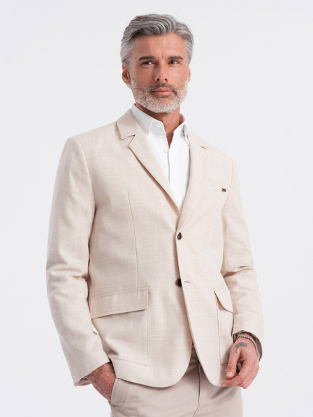 Ombre Clothing Kremasta moška jopica Ombre Clothing