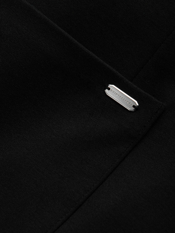 Ombre Clothing Črna moška jopica z žepi Ombre Clothing