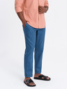 Ombre Clothing Modre moške hlače chino s platnom Ombre Clothing