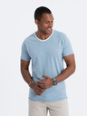Ombre Clothing Modra moška srajca Ombre Clothing