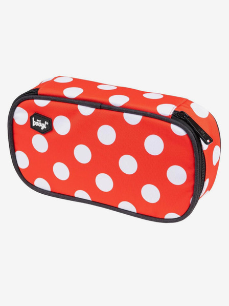 BAAGL  Rdeč šolski peresnik etue polka dots Baagl