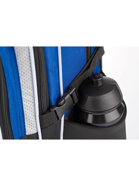 BAAGL  Modri šolski nahrbtnik kockasti neon Baagl