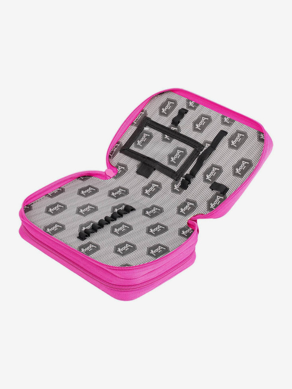 BAAGL  Rožnata šolska torbica dvonadstropni logotip roza Baagl