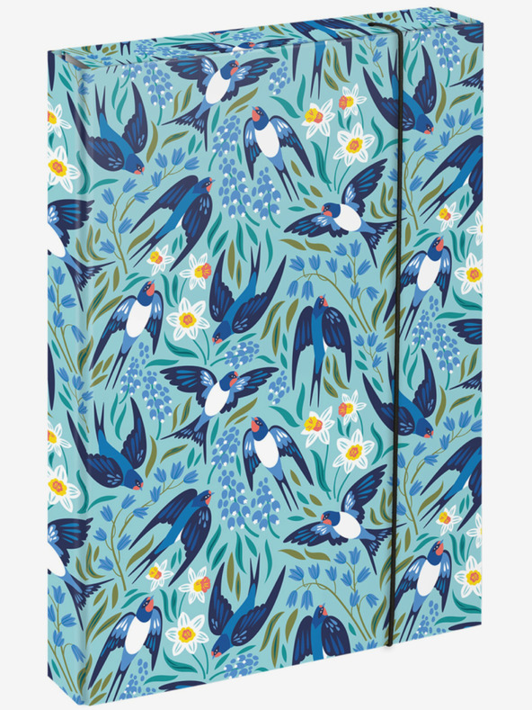 BAAGL  Modra šolska platnica za zvezek A4 Baagl |Jumbo Lastovke