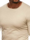 Edoti Edoti Moška bež majica z dolgimi rokavi