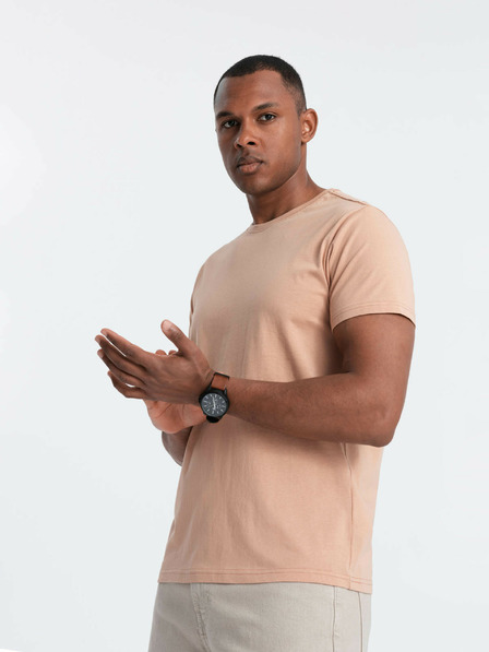 Ombre Clothing Moška klasična bombažna majica BASIC Ombre oblačila