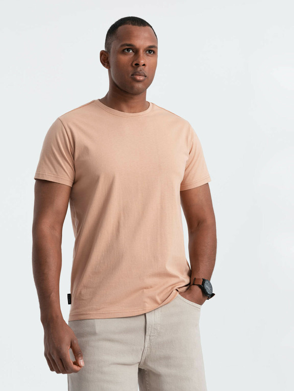 Ombre Clothing Moška klasična bombažna majica BASIC Ombre oblačila