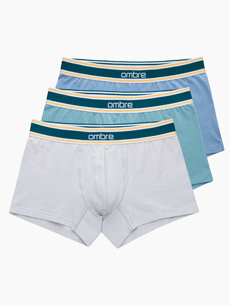 Ombre Clothing Klasične moške boksarice z okrasnim elastičnim pasom Ombre Clothing