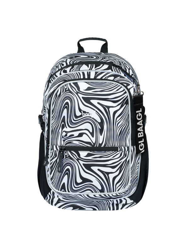 BAAGL  Črni šolski nahrbtnik Baagl Core Mixture