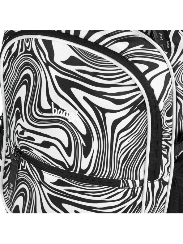 BAAGL  Črni šolski nahrbtnik Baagl Core Mixture