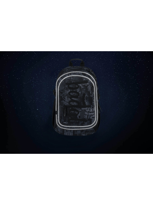 BAAGL  Sivi šolski nahrbtnik Baagl Core Technic