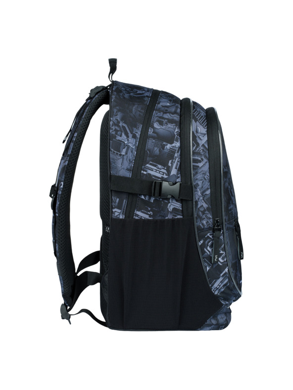 BAAGL  Sivi šolski nahrbtnik Baagl Core Technic