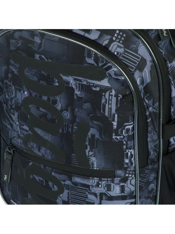 BAAGL  Sivi šolski nahrbtnik Baagl Core Technic