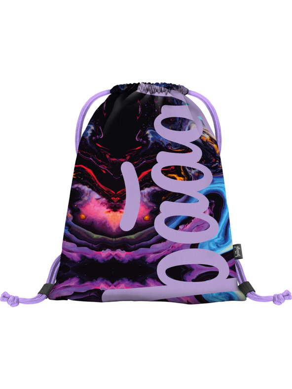 BAAGL  Vijolični šolski komplet - nahrbtnik, peresnica, torba Baagl Core Marble